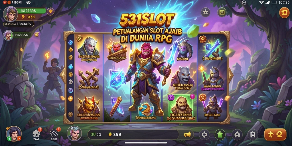 Tampilan gameplay menarik di 531SLOT dengan karakter dan slot yang unik.