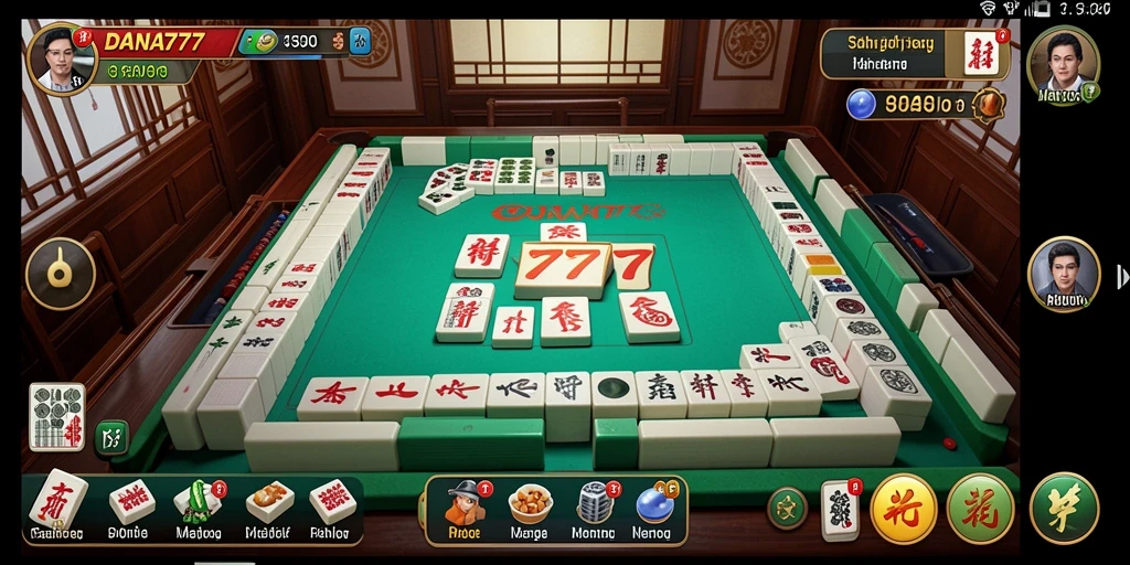 Tampilan gameplay Mahjong yang menarik di DANA777.