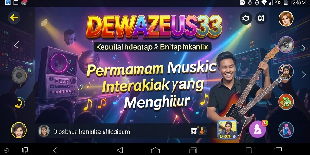 Screenshot gameplay DEWAZEUS33 menampilkan aksi seru di dalam permainan musik.