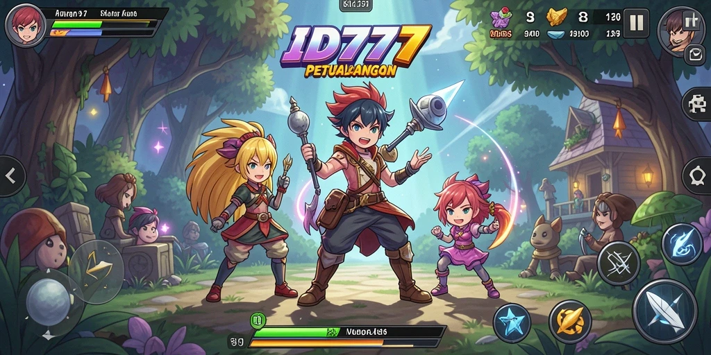 Tampilan gameplay ID777 yang seru dengan karakter Anime yang ikonik.