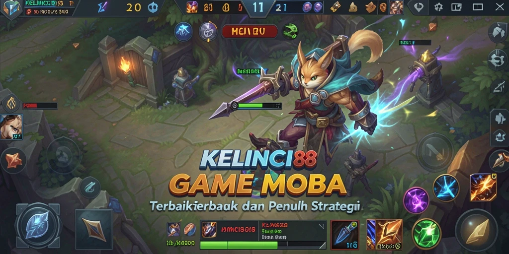 Tampilan gameplay seru dan interaktif dari KELINCI88 di medan tempur.