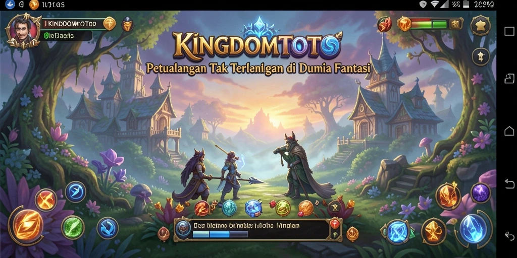 Tampilan menakjubkan dari gameplay petualangan KINGDOMTOTO.