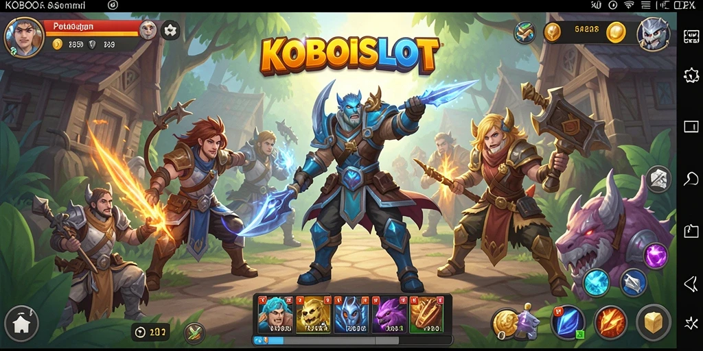 Tampilan menarik dari gameplay KOBOISLOT yang penuh aksi RPG.