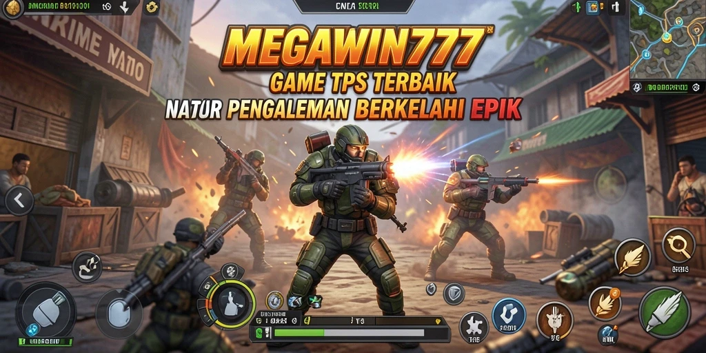 Screenshot suasana aksi intens dalam MEGAWIN777.