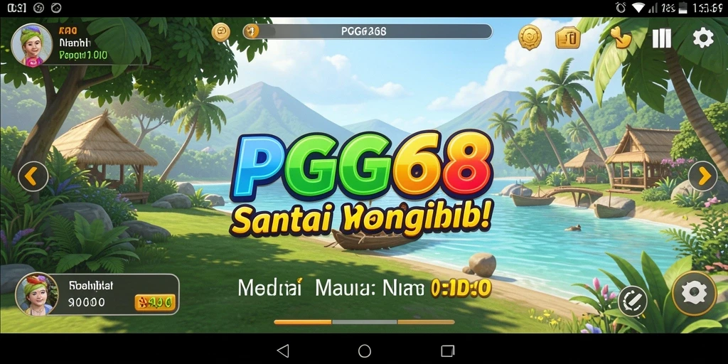 Tampilan gameplay PGG68 yang seru dan penuh warna.